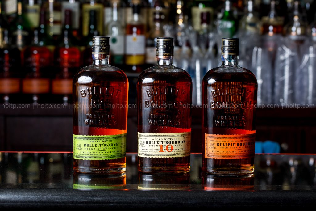 Product Photography of Whiskey Bottles